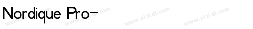 Nordique Pro字体转换